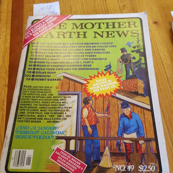5 Vintage 1978 Mother Earth News Magazines - Picture 2 of 12